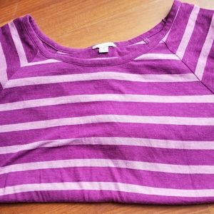 Gap Designed and Crafted purple striped shirt